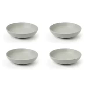 Sabichi 4 Piece Matte Stoneware Pasta Bowl Set - Grey
