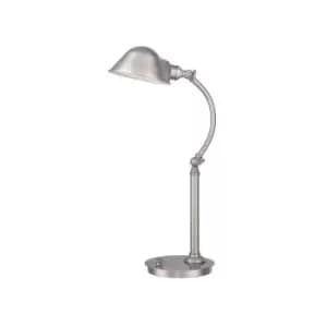 Elstead - LED 7 Light Desk Lamp Brushed Nickel