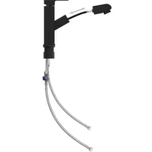 Bathroom Basin Faucet with Pull-out Function Black 157x172mm vidaXL - Black