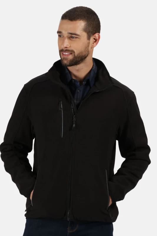 Regatta Regatta Men Omicron Waterproof Breathable Fleece in Black Size: Small Black S Male 5057538297261