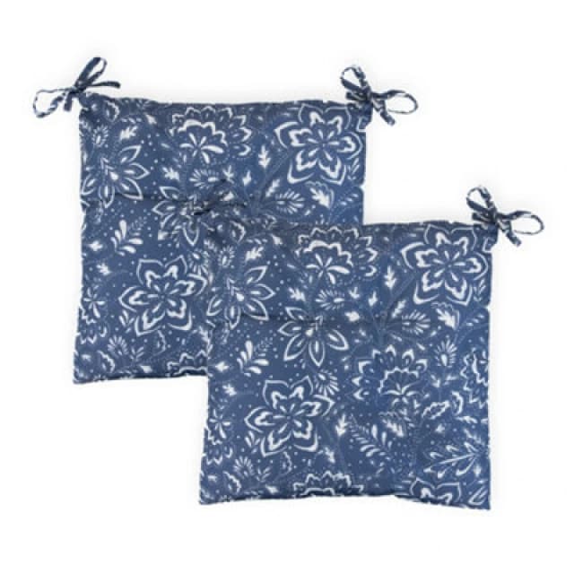 Gardenwize Pair Of Outdoor Garden Decorative Bench Seat Pad Cushions- Hampton