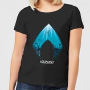 Aquaman Deep Womens T-Shirt - Black
