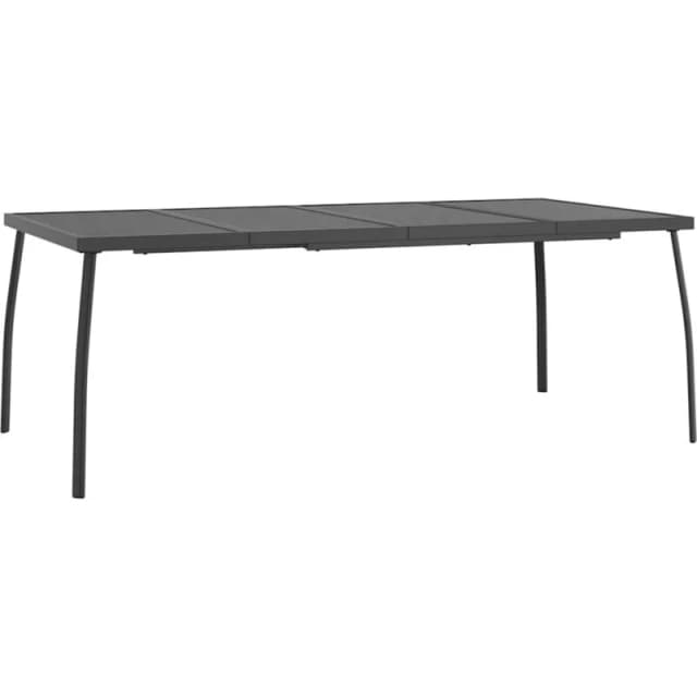 VIDAXL Garden Table Anthracite 200x100x72cm Steel Mesh vidaXL 8720845775063