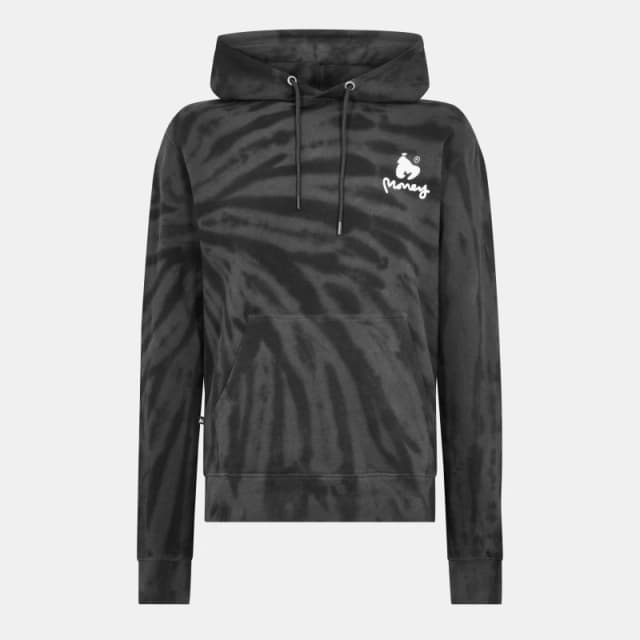 Money Bleach Tie Hood Black male X Small