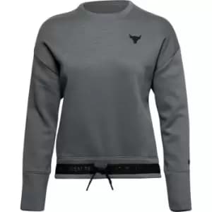 Under Armour Project Rock Fleece Sweatshirt Womens - Grey