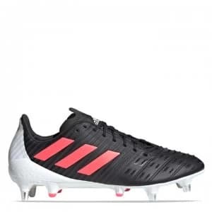 adidas Predator Malice Control Rugby Boots Soft Ground - Black/Pink