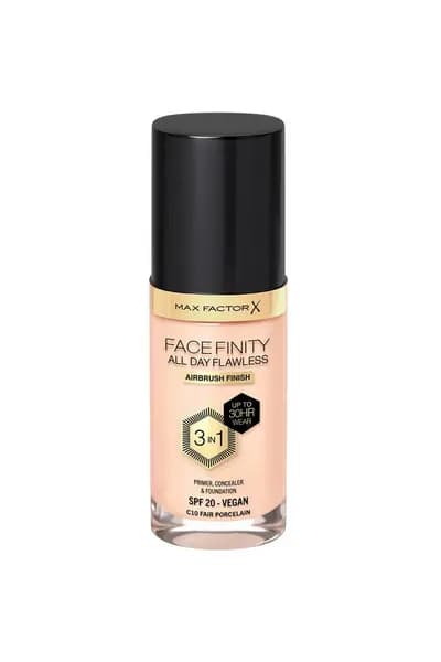 Max Factor Facefinity All Day Flawless 3 in 1 Vegan Foundation Fair Porcelain