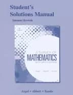 student solutions manual for a survey of mathematics with applications