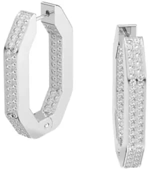 Swarovski 5618308 Dextera Hoop Earrings Rhodium Plated Jewellery