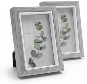 Grey Wood Picture Frame 4x6
