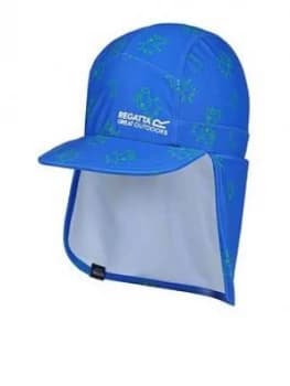 Regatta Peppa Pig Sunshade Neck Protect Cap - Blue, Size 4-6 Years