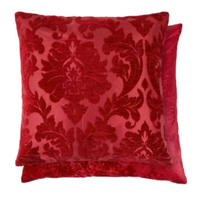 Baroque Cushion Cover In Red Colour