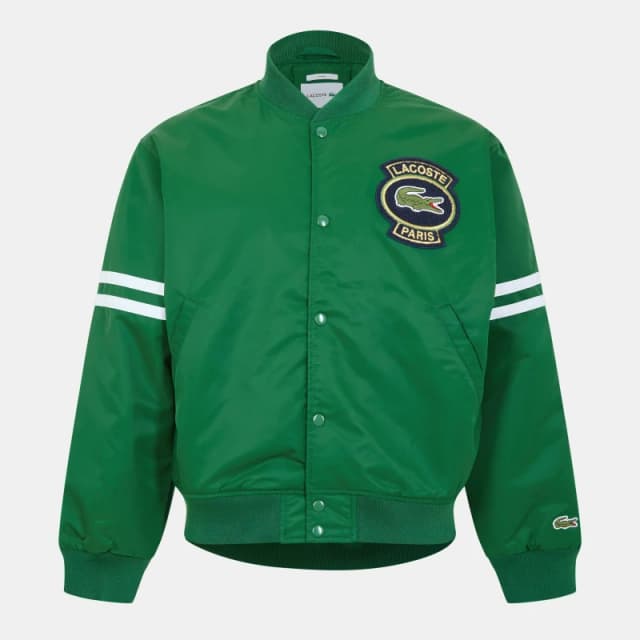 Lacoste Mens Long Sleeve Varsity Jacket Green male 2XS