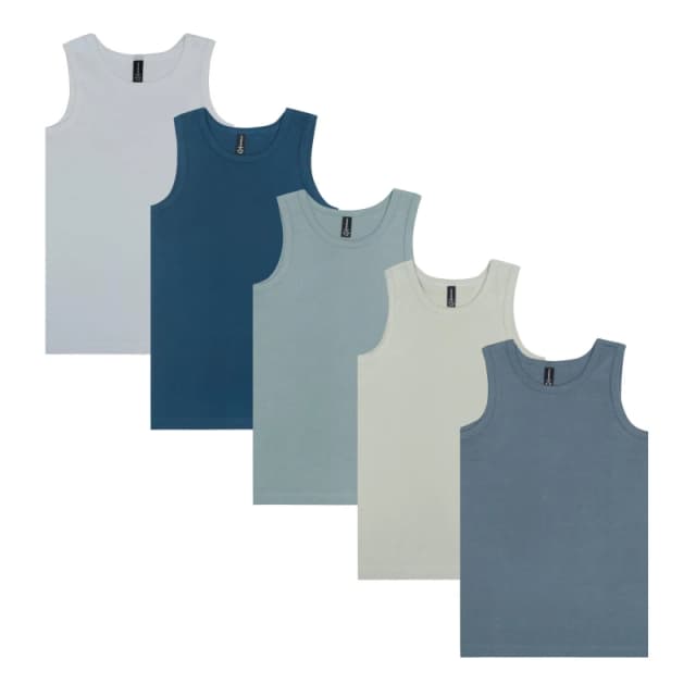Donnay 5pk Vest Jn - Multi Multi 7 - 8 Years