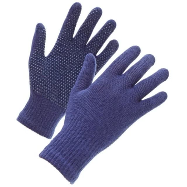 Shires Suregrip Riding Gloves in Navy Navy Unisex One Size