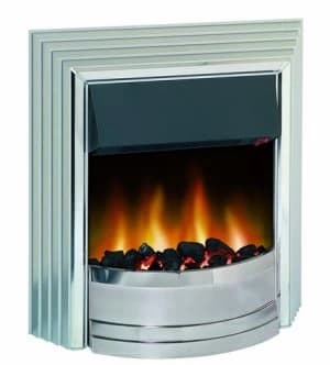 Dimplex Castillo Optiflame Electric Fire - Satin Silver