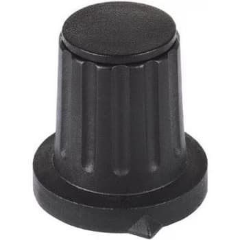 Control knob hand Black x H 20 mm x 17mm Mentor