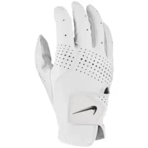 Nike Mens Tour Classic III Leather 2020 Right Hand Golf Glove (M-L) (White)
