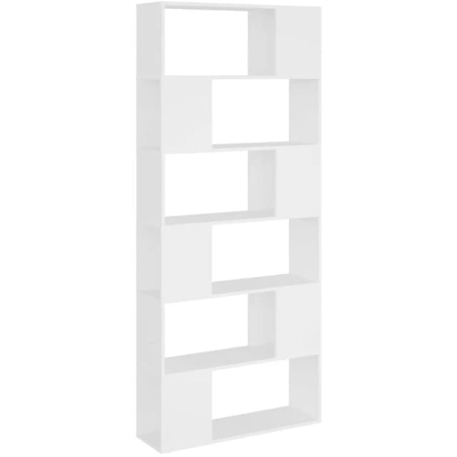 VIDAXL Vidaxl - Book Cabinet Room Divider White 80x24x186cm Engineered Wood 8720286651087