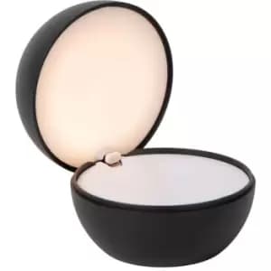 Lucide Clipper Modern Rechargeable Table lamp - Battery - Ø12cm - LED - 1x2,2W 2700K - Black