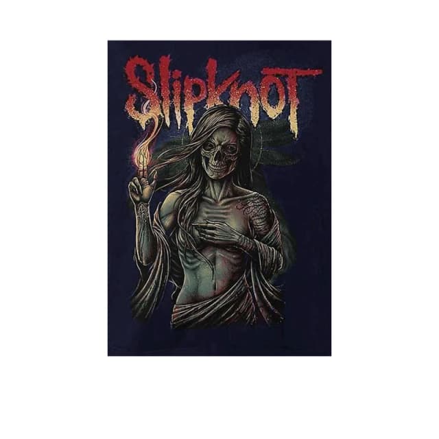 Slipknot Mens Burn Me Away Back Print Pullover Hoodie in Navy Size: Small Navy Male S