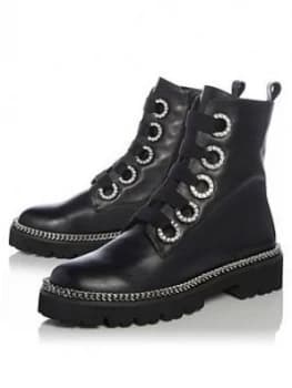 Dune London Pavvillion Ankle Boots - Black