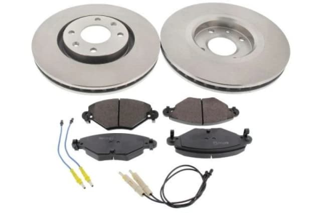 MAPCO 47565 Brake disc and pads set Front Axle, Brake Disc Type: Vented, incl. wear warning contact Brake Set,disc brakes (3405)