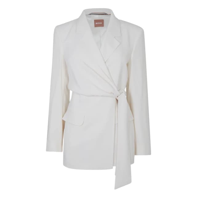 Boss Womens Jawana 01 Tailored Blazer Open White female 6 (XS)