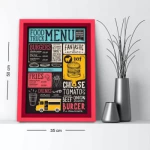 3550AHS-057 Multicolor Decorative Framed MDF Painting