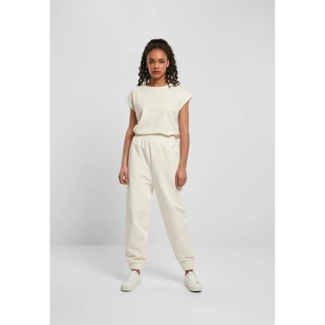 Urban Classics Pantaloni da donna Urban Classics organic taille haute ballon Blanc Female XL