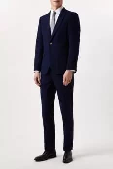 Slim Fit Navy Pinstripe Suit Jacket