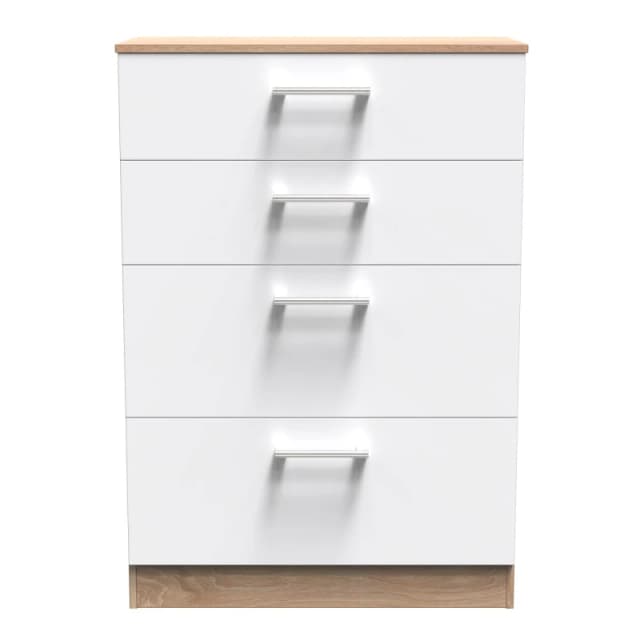 Ready Assembled 2 U Cornwall 4 Drawer Deep Chest (Ready Assembled) Multicolor Unisex