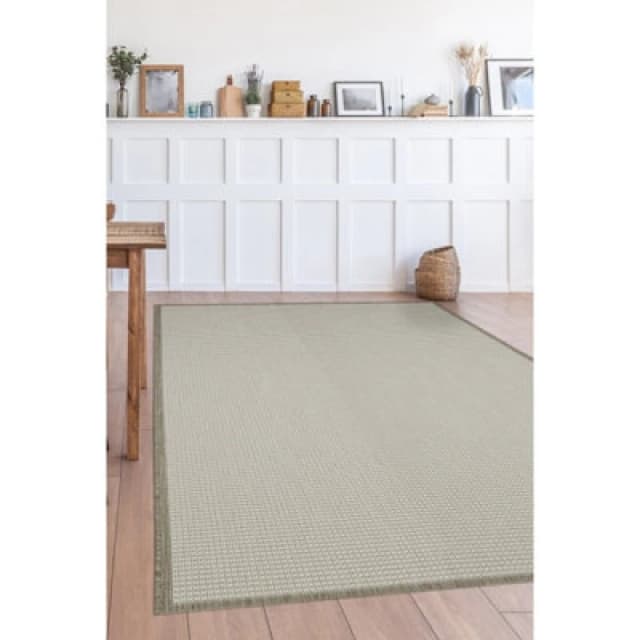 Homemaker Indoor and Outdoor Border Rug Natural - Homemaker - Size: 160X230 Natural 160X230 QC13002