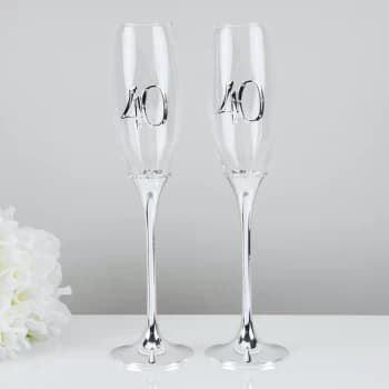 Celebrations Set of 2 Champagne Flutes - 40