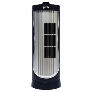 Igenix DF0020 12" Mini Tower Fan - Black and Silver