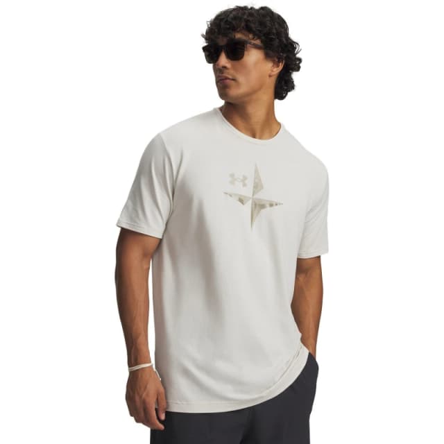 Under Armour UA EXPLOR Graphic SS Sn63 White/Khaki male S