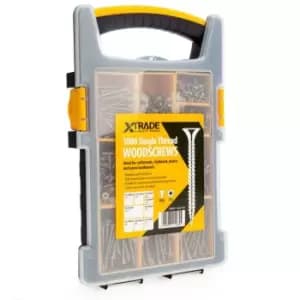 XTrade X0800001 Mixed Single Thread PZ2 Woodscrews, Pack of 1000