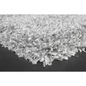 Homespace Direct - Twilight Grey 120cm Round Rug Carpet Large Rugs Thick Pile Soft Living Room Bedroom Easy Care - Grey