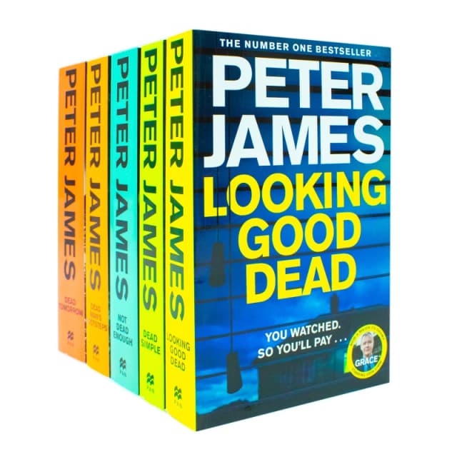 Roy Grace Series Books 1-5 Collection Set by Peter James (Dead Simple, Looking Good Dead, Not Dead Enough, Dead Man's Footsteps, Dead Tomorrow) Peter
