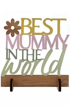 The Cottage Garden Best Mummy Letter Plaque