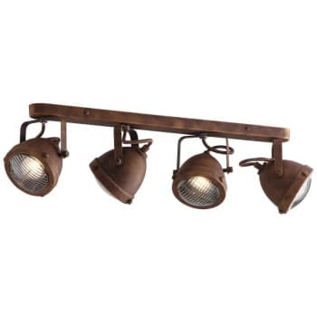 Fan Europe Lighting - Fan Europe HABANA 4 Light Spotlight Bars Rust 64.5x15.5x11.6cm
