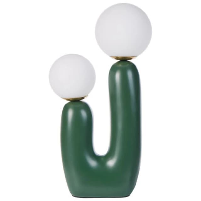 Beliani Table Lamp Tulun Dark Green