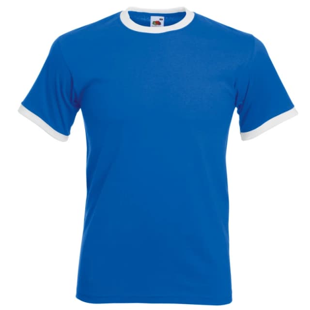 Fruit Of The Loom Fruit of the Loom Men Valueweight Short Sleeve T-Shirt in Bright Blue Size: Small Bright Blue S Male 5055747632842