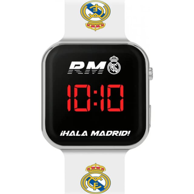OFFICIAL REAL MADRID FC PRINTED STRAP LED WATCH