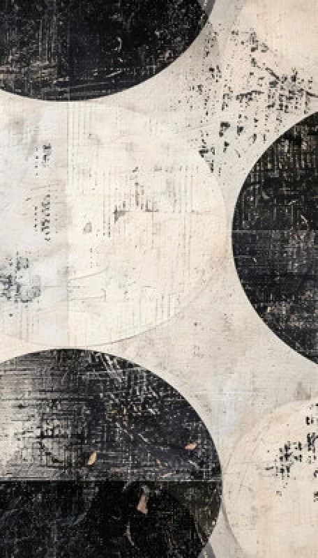 As Creation Bricoflor Non-Woven Wallpaper, Retro Wallpaper, Geometric In Black, White - 8,80 X 0,53 M