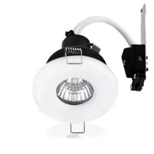 Downlight Pair of White Bathroom Ceiling Downlight