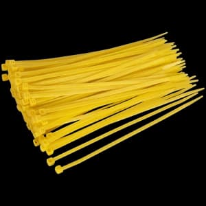 Genuine SEALEY CT20048P100Y Cable Tie 200 x 4.8mm Yellow Pack of 100