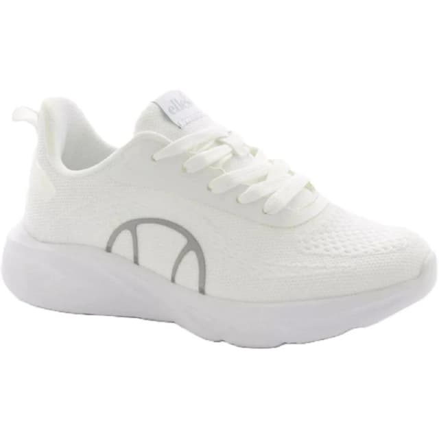 Ellesse Womens Como Runner Low-Top Trainers White/Silver female 3 (36)