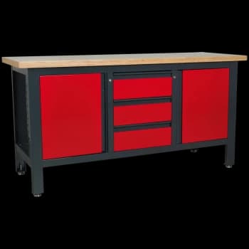 Sealey Workstation with 3 Drawers and 2 Cupboards 1.69m