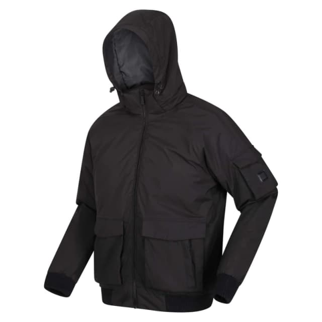 Regatta Fazian Waterproof Hooded Jacket - Black 3XL